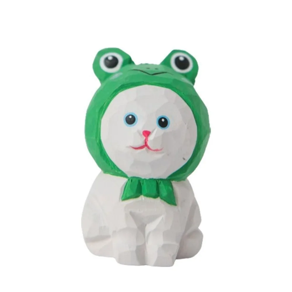 Резьба по дереву резьба украшение в виде кошки простой стиль ручная роспись