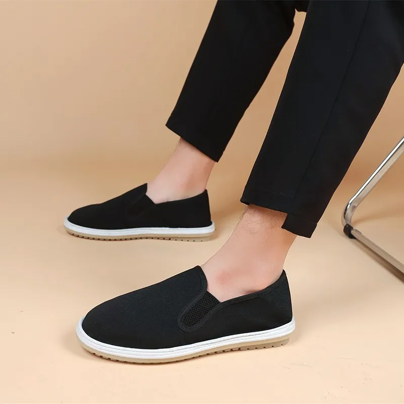 

Китайские традиционные ботинки кунг-фу, Тай Чи, боевые искусства, повседневная обувь, старая Пекинская ткань, ретро мужские и женские туфли ...