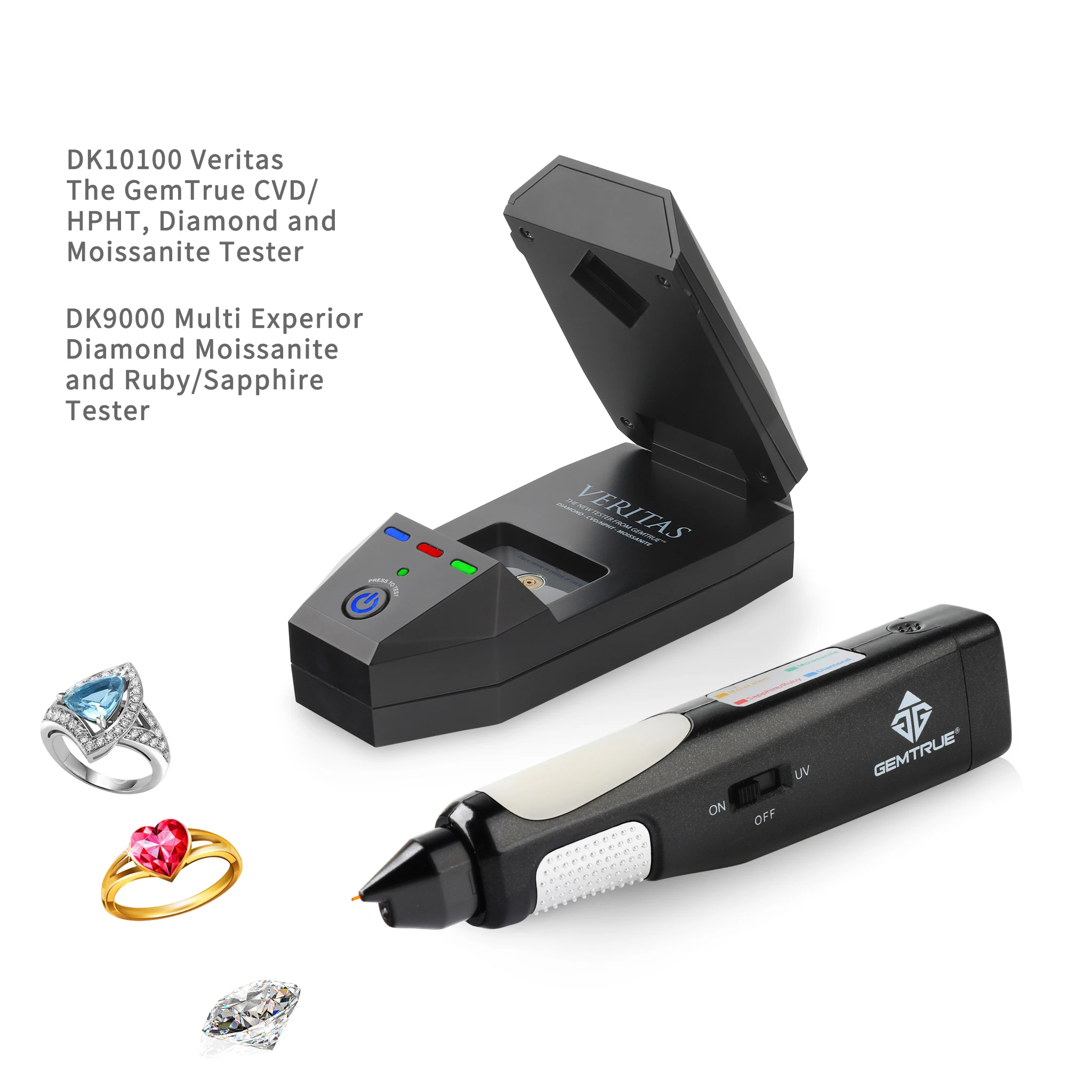 Прецизионный свободный алмазный тестер профессиональный селектор CVD/HPHT