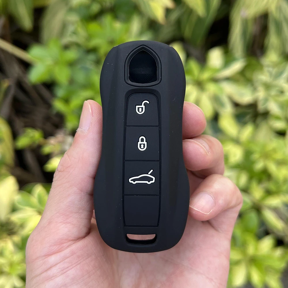 

Силиконовый чехол для автомобильного ключа Porsche, набор автомобильных ключей macan Cayenne Palamera 718 porta llaves pared casa, чехол для ключей для брелка