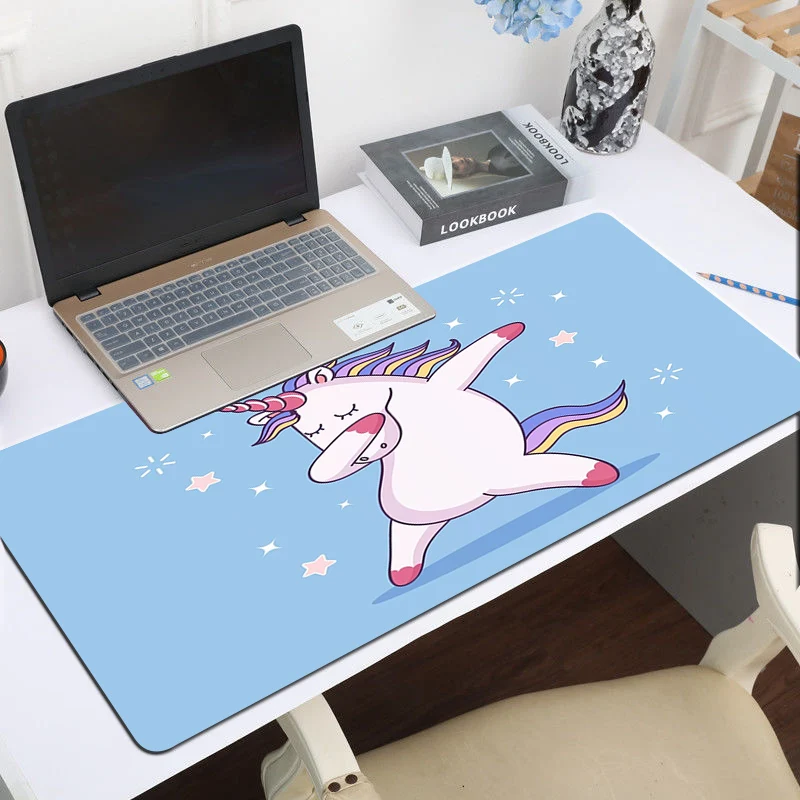 

Large Mouse Pad Gamer Cute Cartoon Unicorn Non-slip Mat Gaming Laptops Computer Accessories Deskmat Mause pad Pc Mousepad Mats