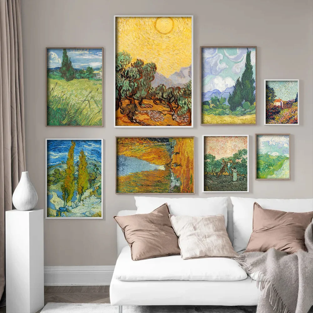 Классический Ван Гог картина маслом плакат наклейка ретро и ностальгический