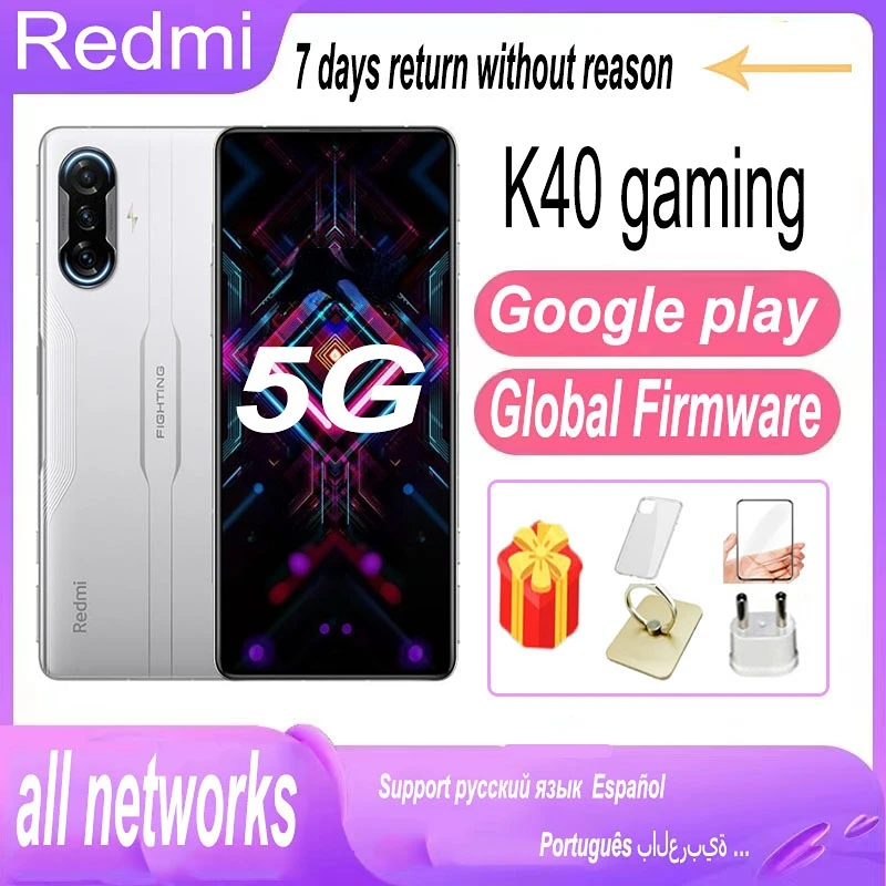 Enlarge xiaomi redmi K40 Gaming  5G  global version smartphone all Netcom original Quick charge