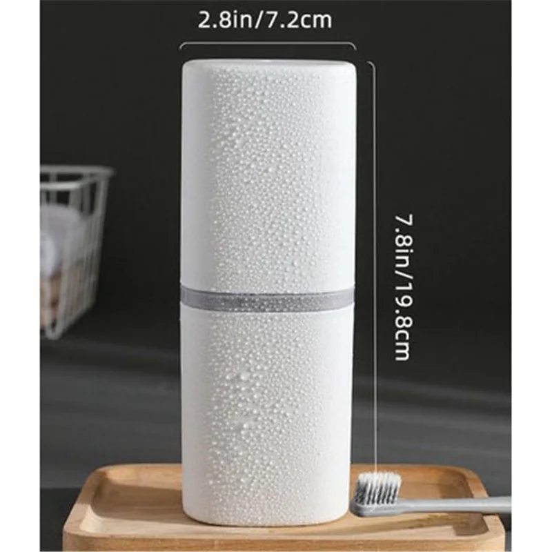 Переносной органайзер для хранения зубной пасты и зубной щетки аксессуаров в ванной комнате во время путешествий.