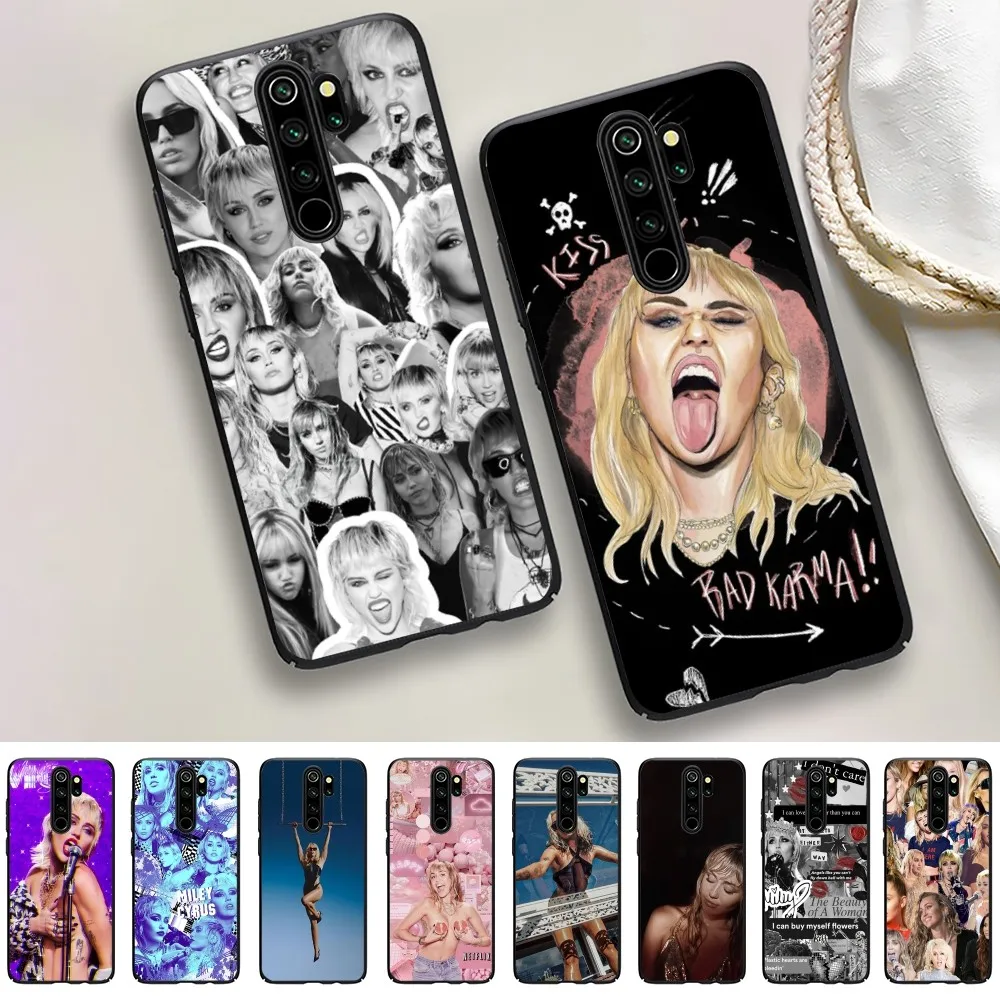 

Hot Singer M-Miley C-Cyrus Phone Case For Redmi 5 6 7 8 9 10 plus pro 6 7 8 9 A GO K20 K30 K40 pro plus F3 Fundas