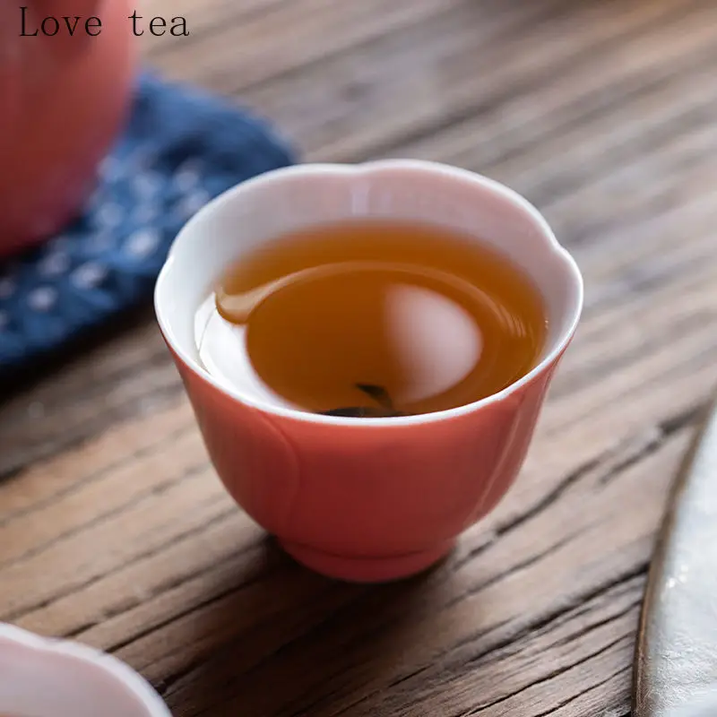 Love Tea Pink Pure Hand-нарисованная Орхидея керамическая чайная чашка домашняя хозяйка