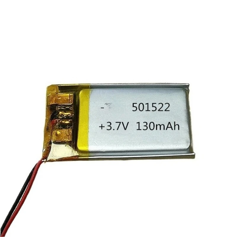 Фото Литий-полимерный аккумулятор 3.7V 130mAh 501522 для MP3-плееров, Bluetooth-устройств, смарт-часов, ручек, гарнитур, наушников, диктофонов №3