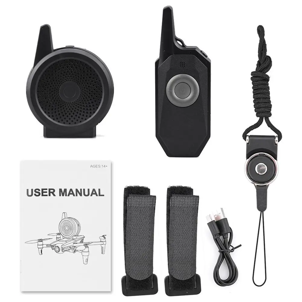 

Drone Speaker Megaphone Compatible For Dji Mavic3/mini Se / Air2s Speaker Amplifier Horn Remote Walkie Talkie