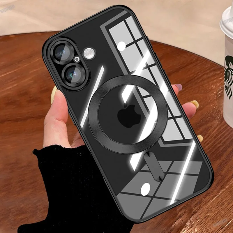 Официальный магнитный чехол для телефона Magsafe серии 16 iPhone 15 14 13 12 11 Pro Max Plus