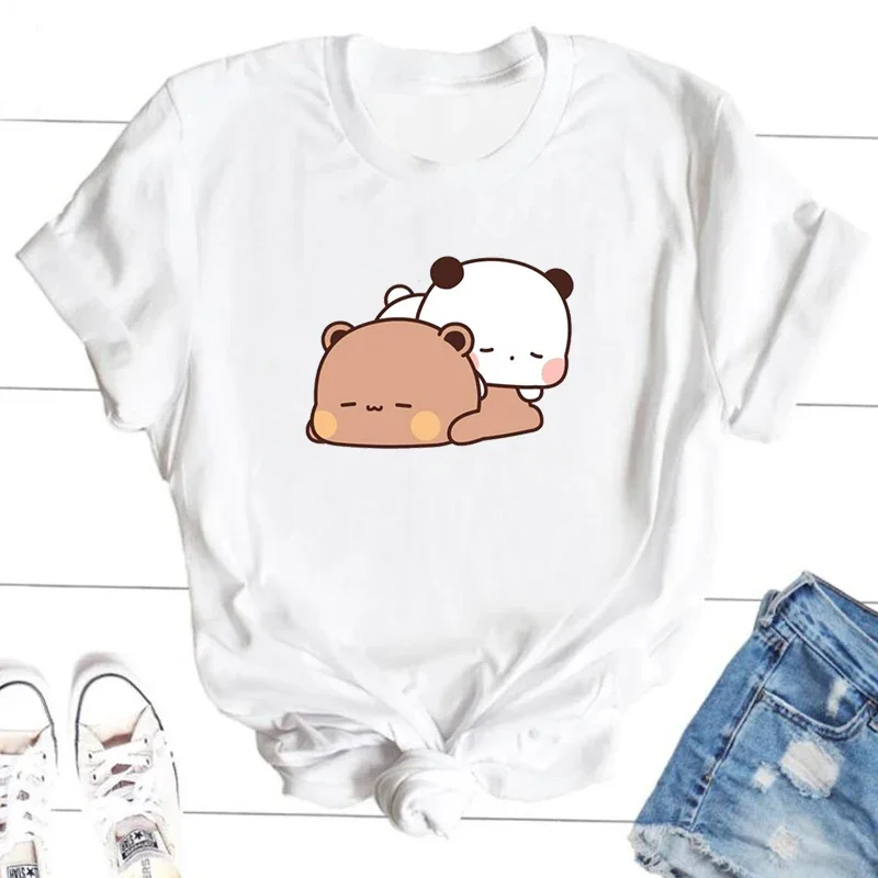 Футболка женская хлопковая с забавным графическим рисунком Милая рубашка