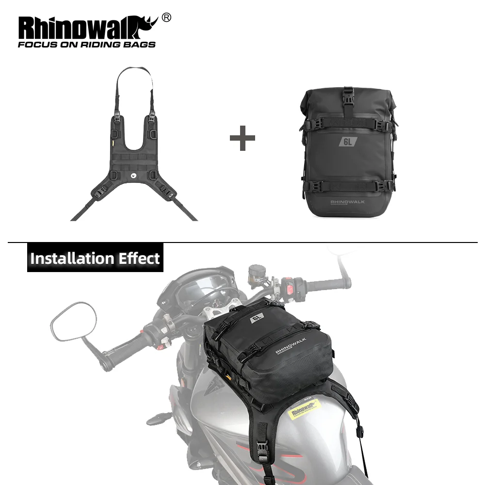 Комплект сумок для мотоцикла Rhinowalk, водонепроницаемая сумка для мотоцикла 6 л/8 л/10 л