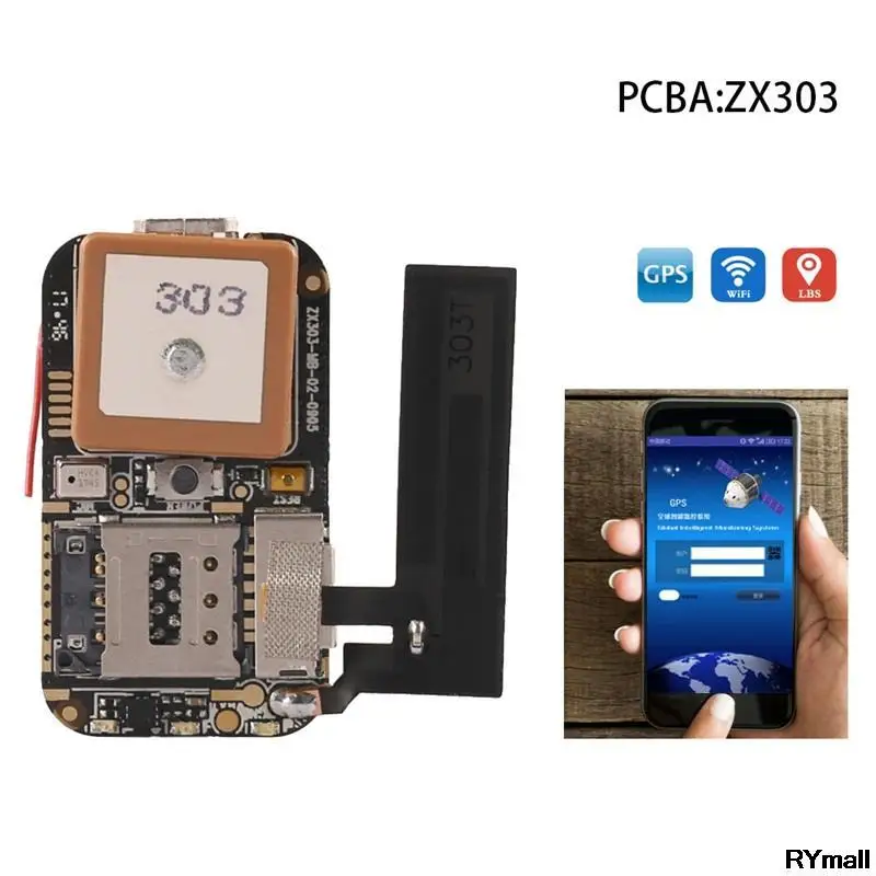 

1PC ZX302 ZX303 PCBA GPS Tracker Mini GSM GPS Wifi LBS Locator SOS Alarm Web APP Tracking Hot Sale