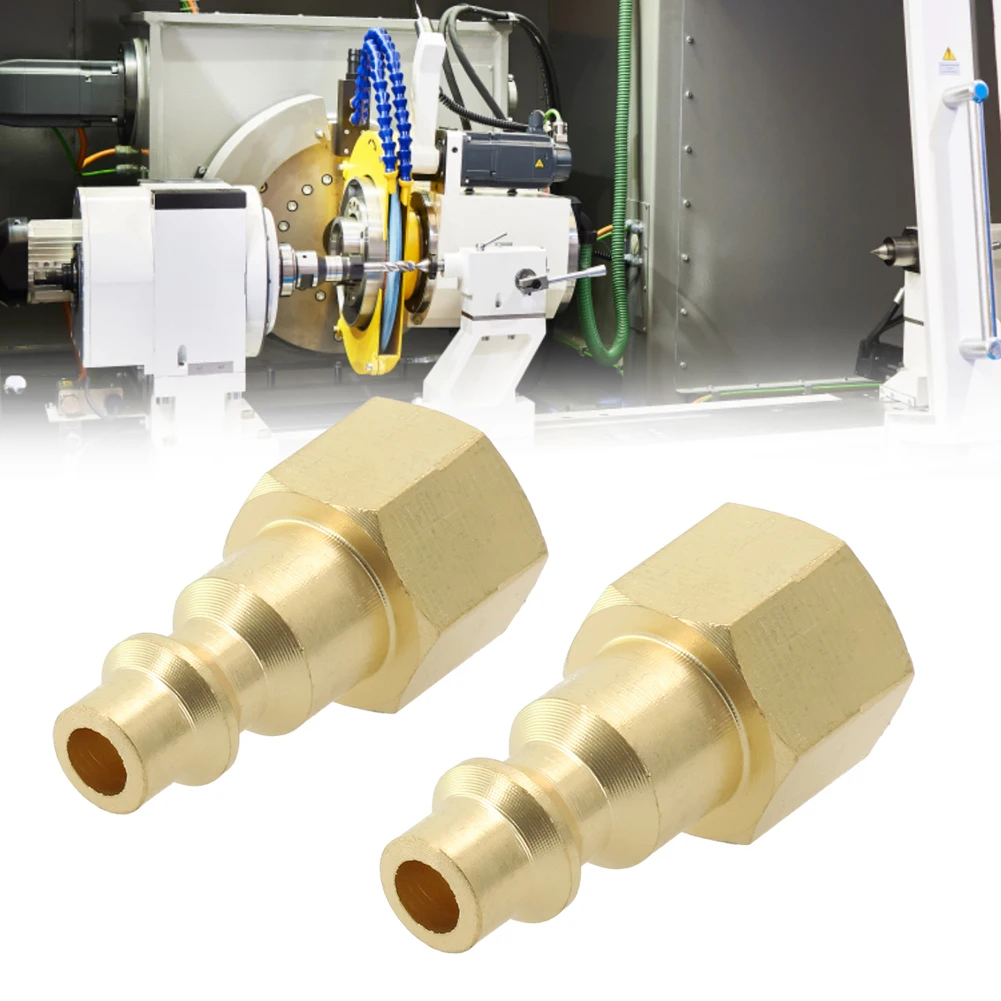 2 шт. 1/4 NPT соединители для шлангов воздушного шланга длина 41 мм латунный женский