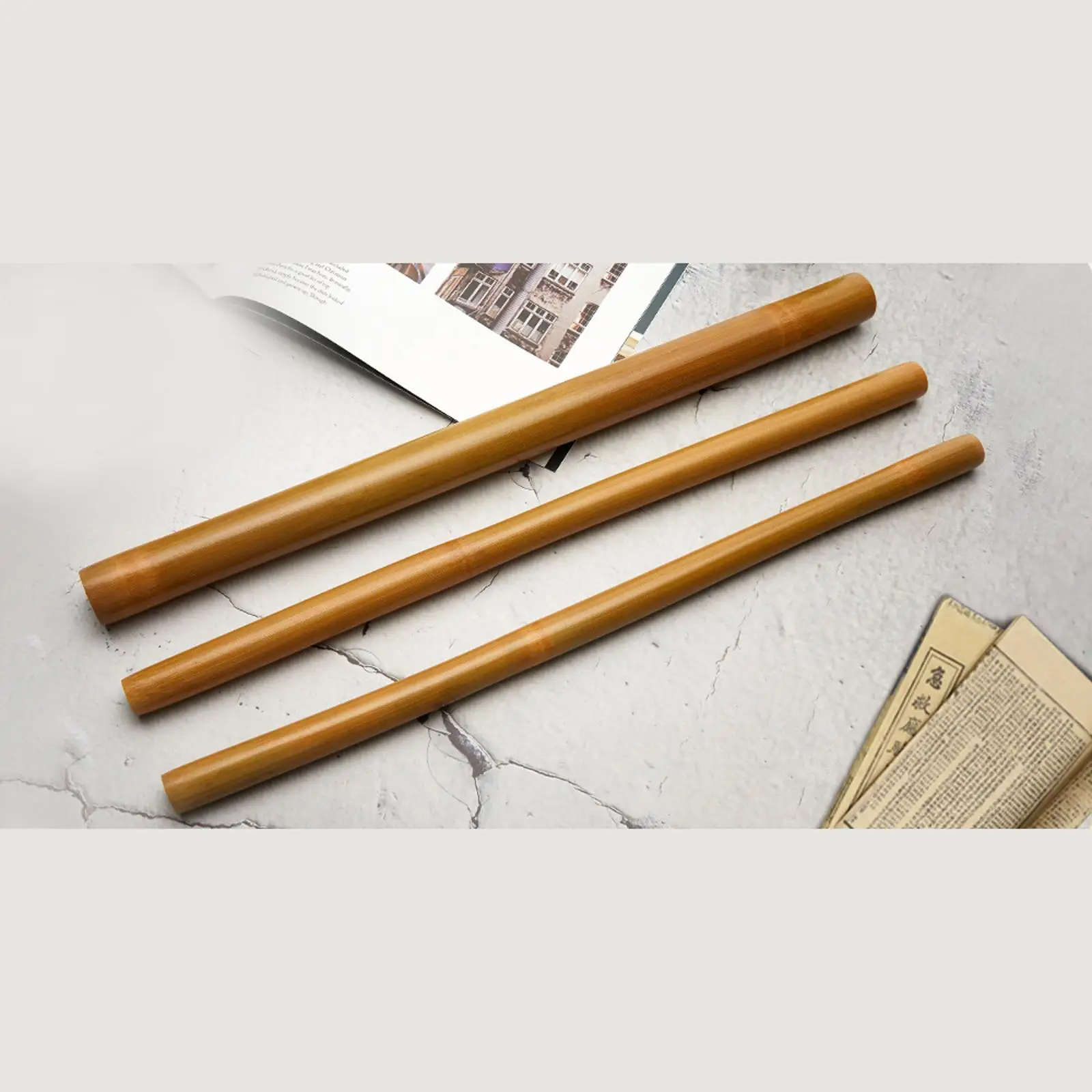 Бамбуковые массажные палочки роликовая палочка для релаксации мышц салон
