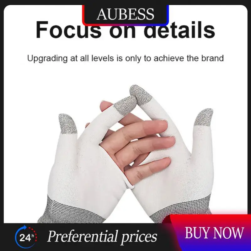 

Breathable Thumb Fingertip Sleeves Lightweight Finger Cover Non-slip Game Gloves Sensitive Gaming Accessorie Sweat-proof