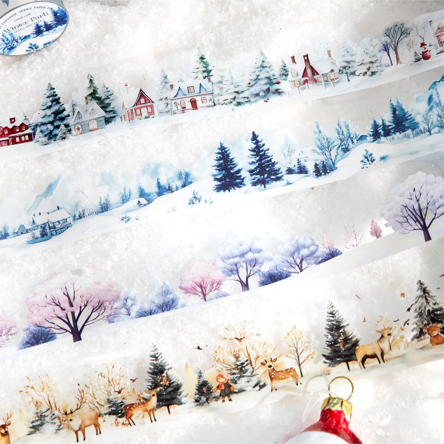 1 шт./1 лот декоративные клейкие ленты Winterland Скрапбукинг DIY бумага наклейки для