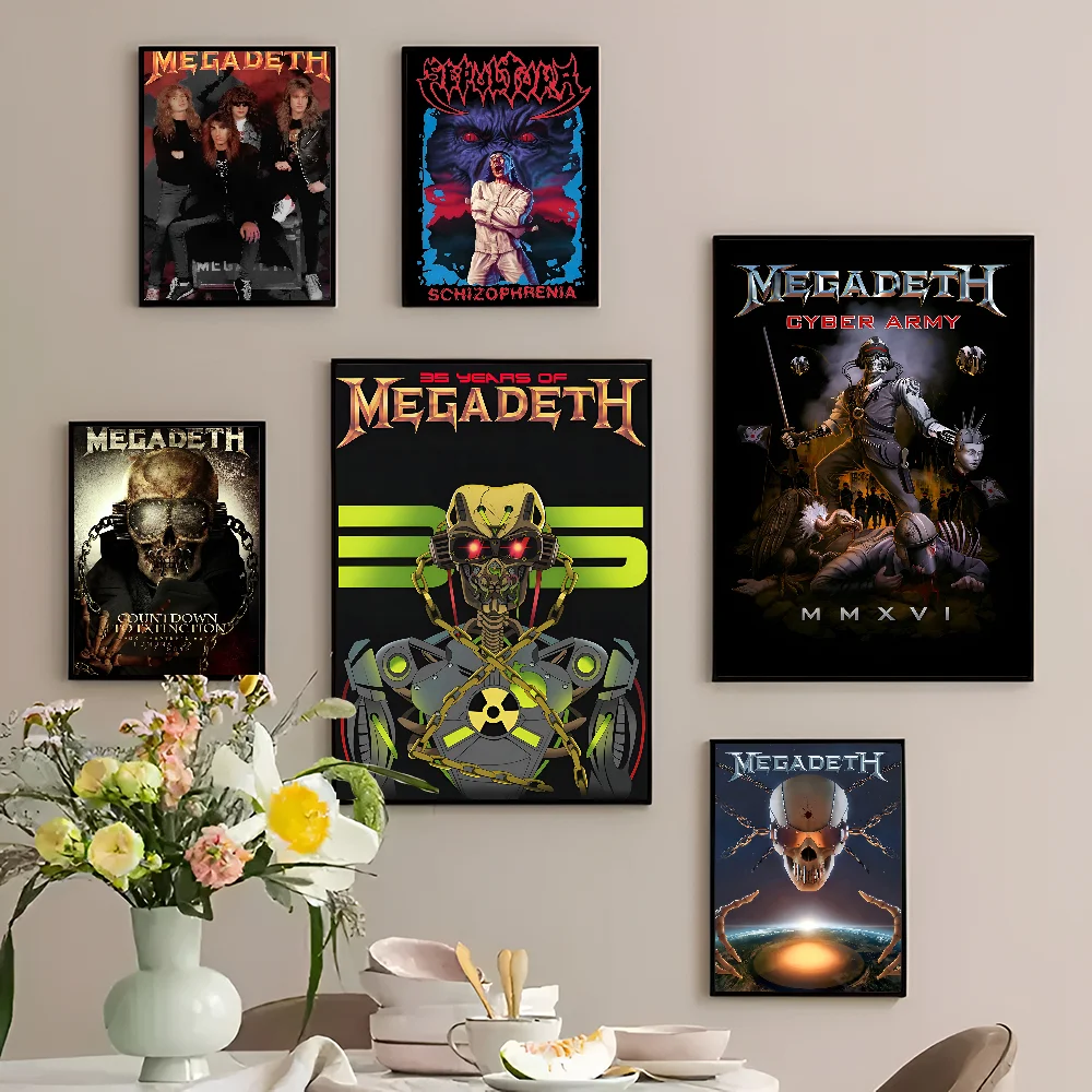 Классический хэви-метал рок-группа Megadeths плакат для украшения стены бумажный