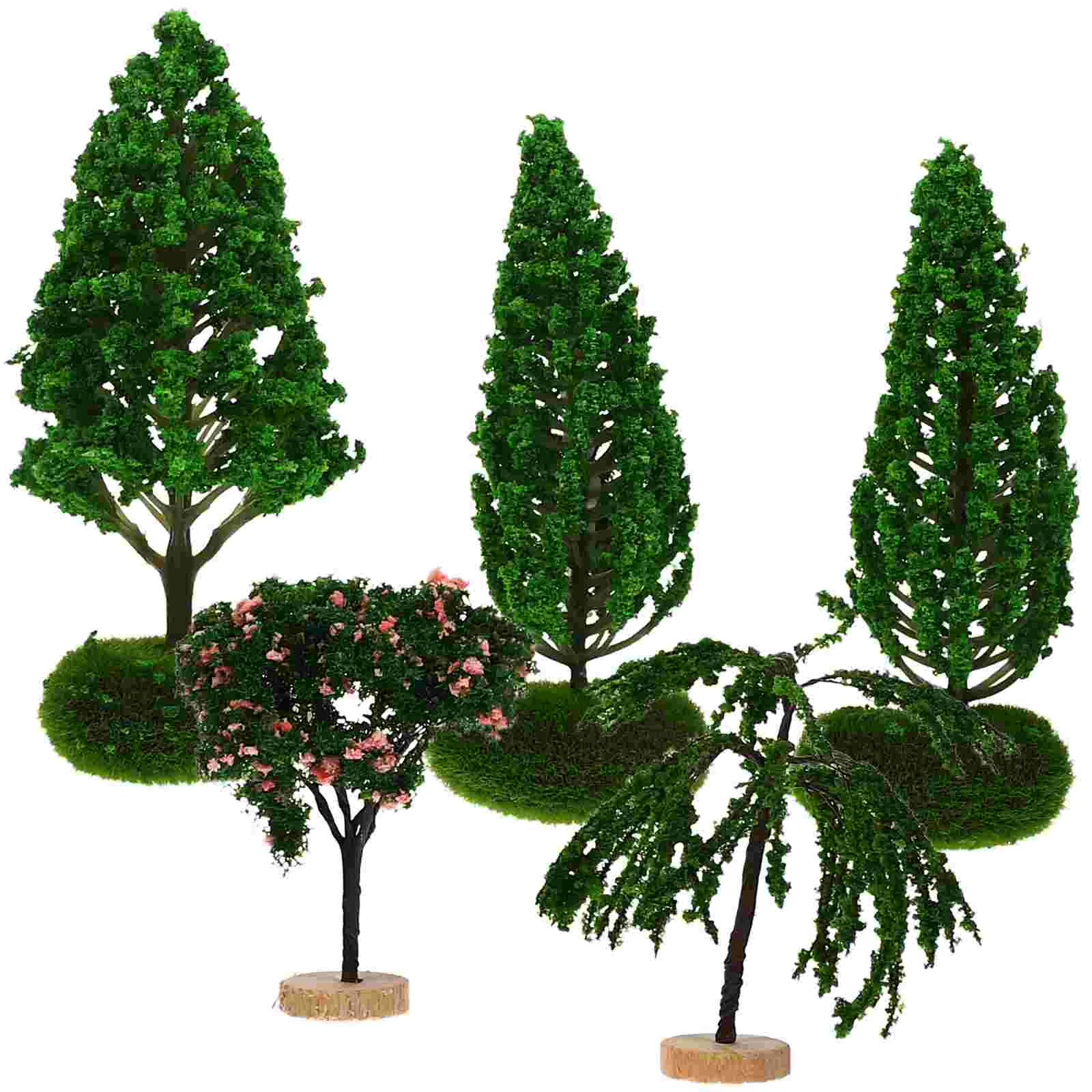 

5Pcs Miniature Landscape Tree Figurine Mini Tree Figurine Tabletop Plant Adornment
