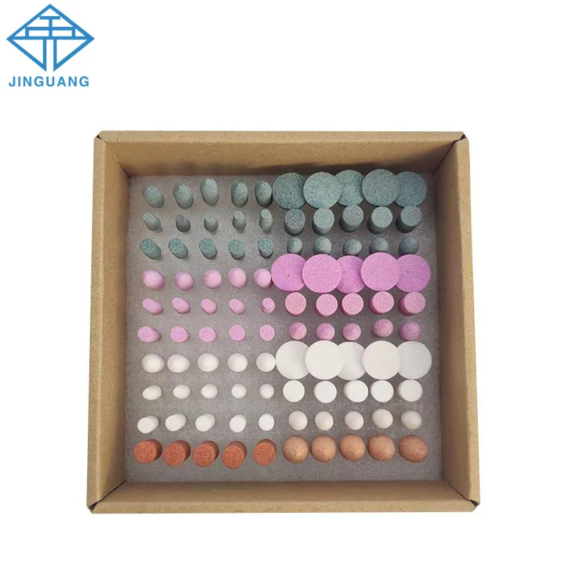 

100pcs/Box Dental Silicone Grinding Heads Kit Hot HP Mounted Stones Polishing Mixed Drill Dentistry Lab Tools