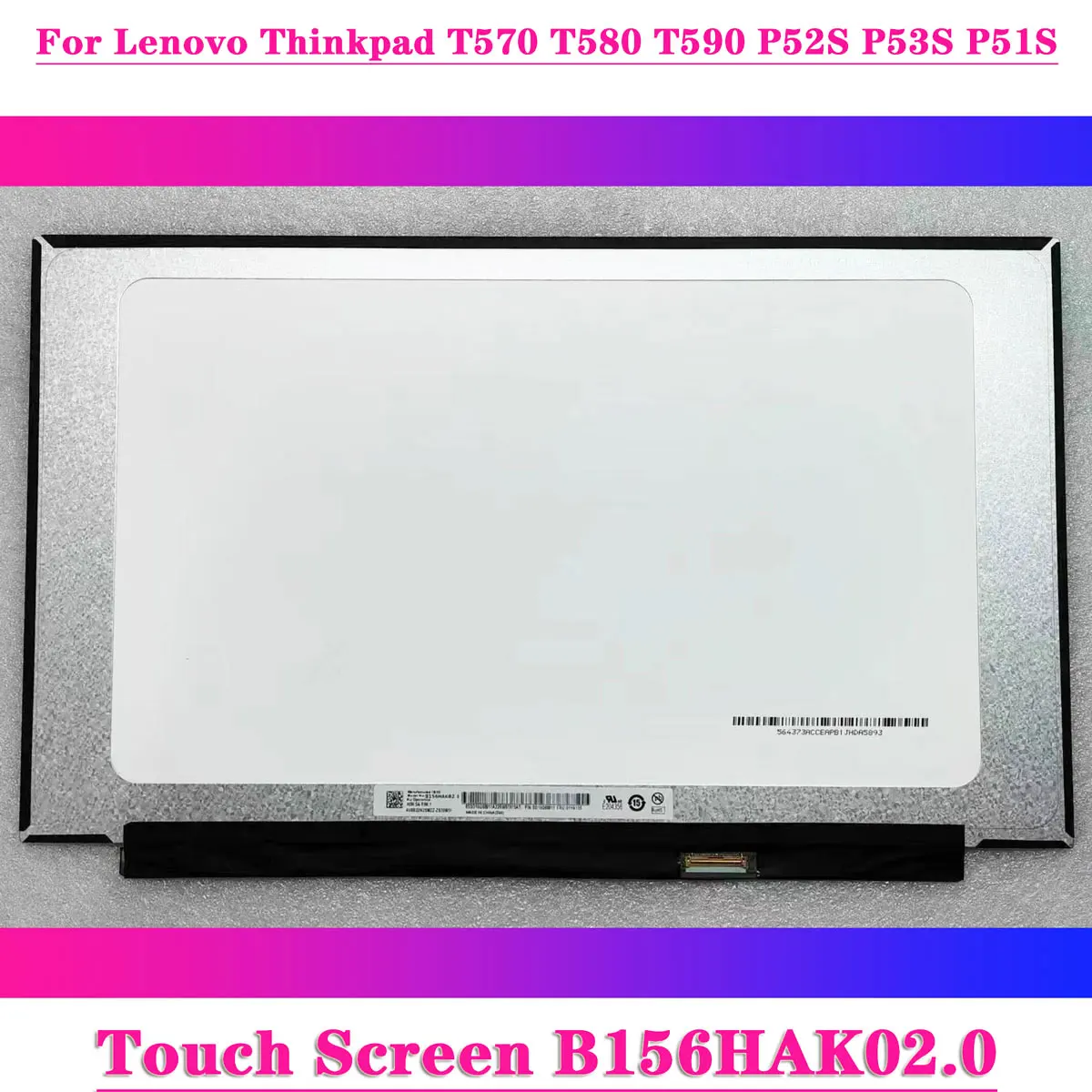 ЖК-дисплей для ноутбука Lenovo Thinkpad T570 T580 T590 P52S P53S P51S, 15,6 дюйма, 1920x1080