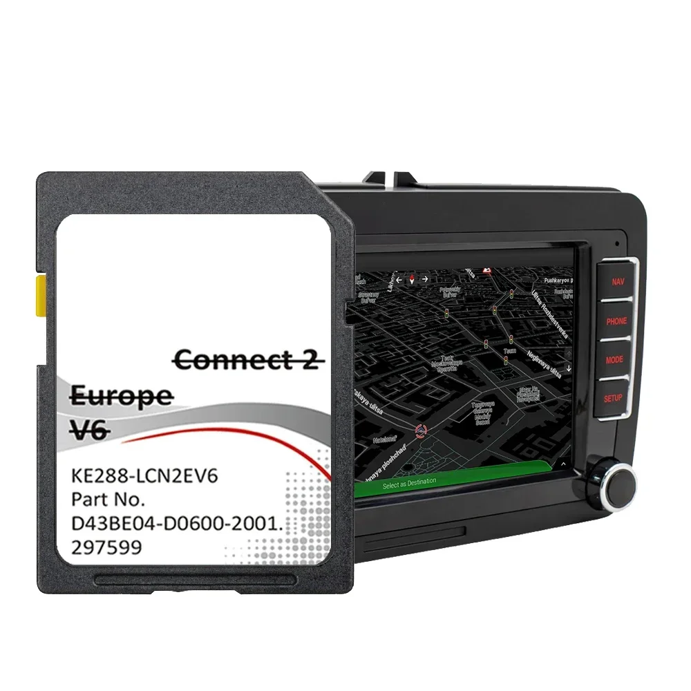 C2V6 для Nissan E-NV200 с 2014-2015 гг. Карты навигации GPS Спутниковая навигация Память SD-карта