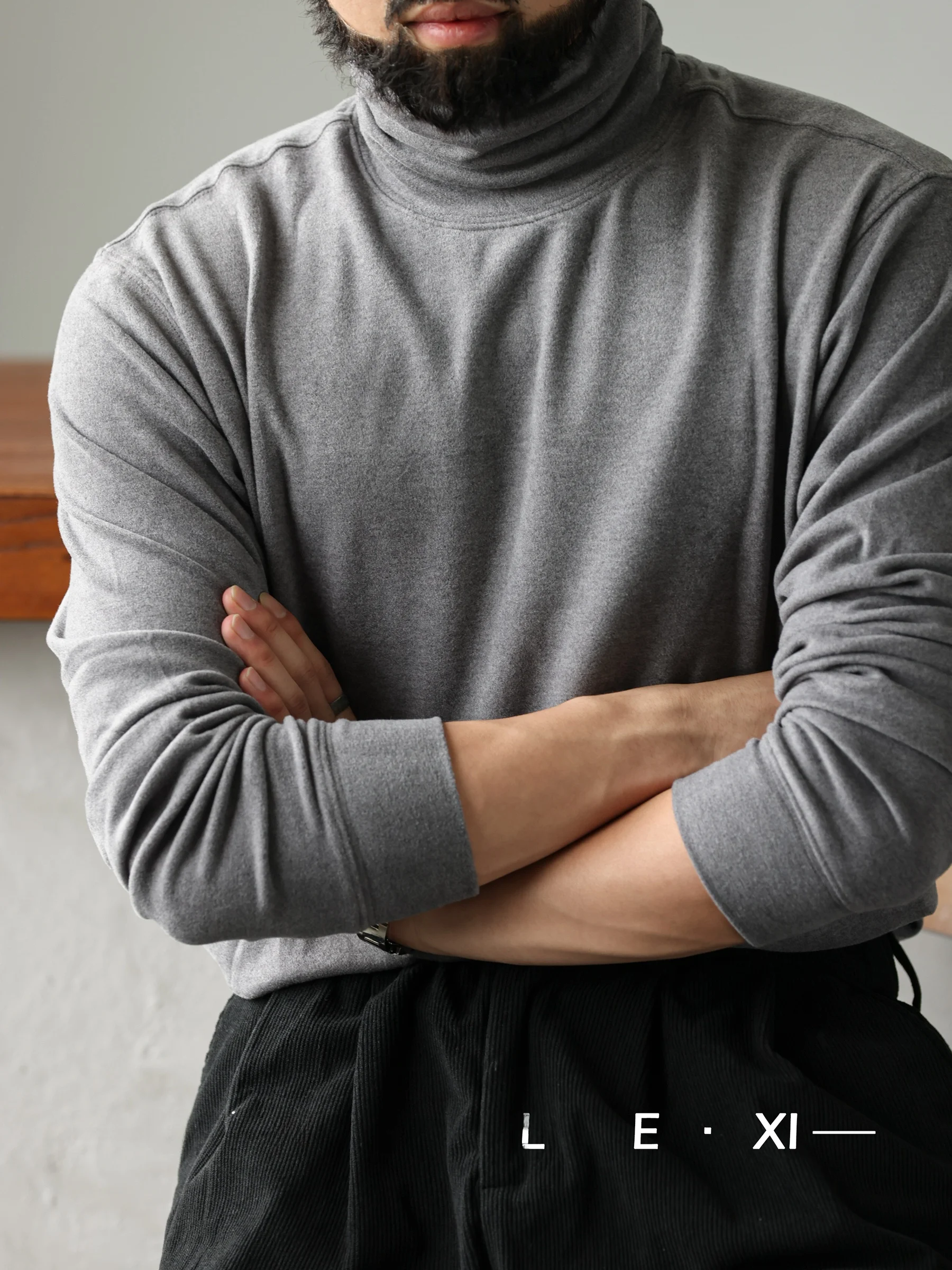 Осень и зима новая водолазка Dralon тяжелая 300 г облегающая рубашка для отдыха с