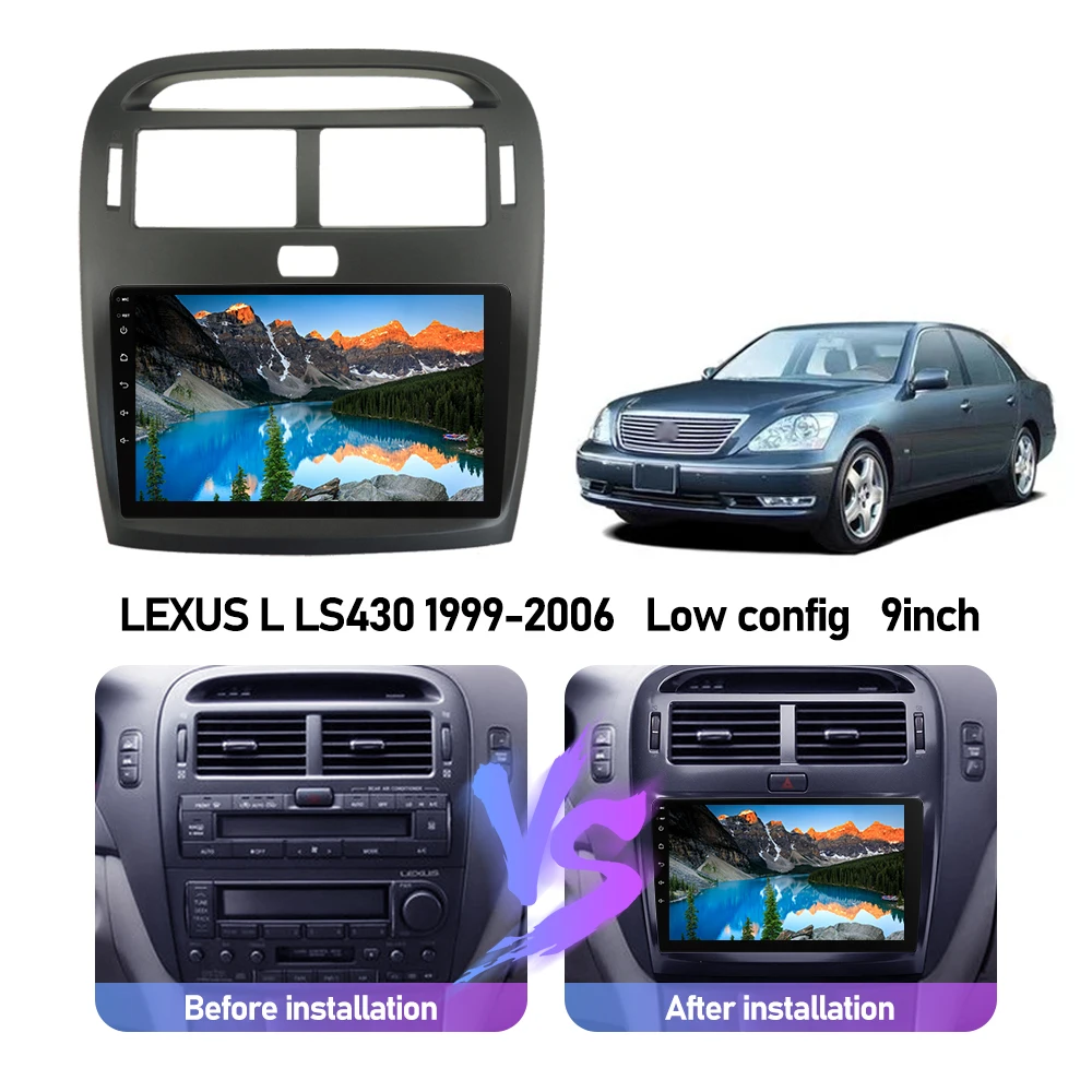 Автомагнитола Eunavi мультимедийный проигрыватель 2 din на Android с GPS для Lexus LS430 LS 430