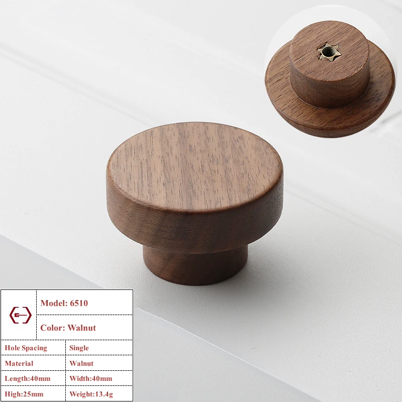 

LEIBEEAN деревянная ручка для шкафа из ореха и бука