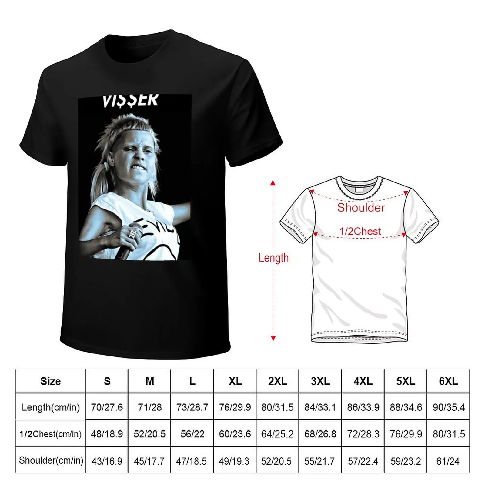 Фото Футболка VI$$ER YOLANDI, однотонная, с коротким рукавом, из хлопка. №2