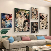 bungou stray dogs movie posters kraft paper prints and posters kawaii room decor