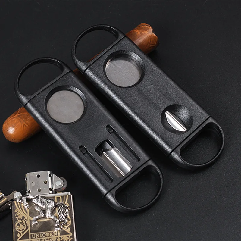 

Cigar V-cut scissors, double-cut scissors, cigar V-type dual-purpose scissors