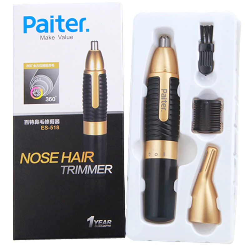 

Paiter Nose hair trimmer Neck Eyebrow shaving men small razor beard face hairs trimer for nose and ear facial hair shaver