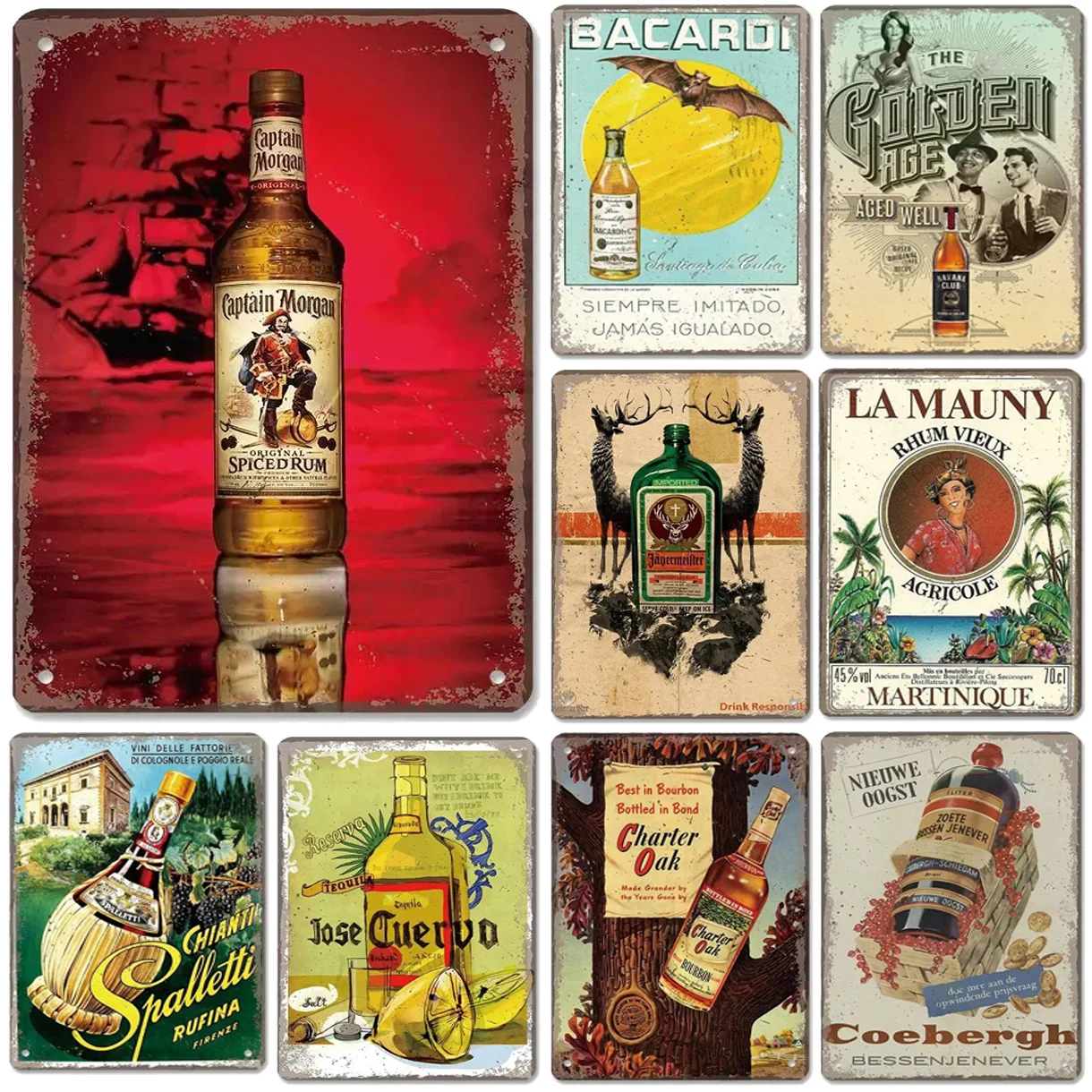 Винтажная Металлическая Табличка Captain La Mauny Украшение На Стену Железная Картина