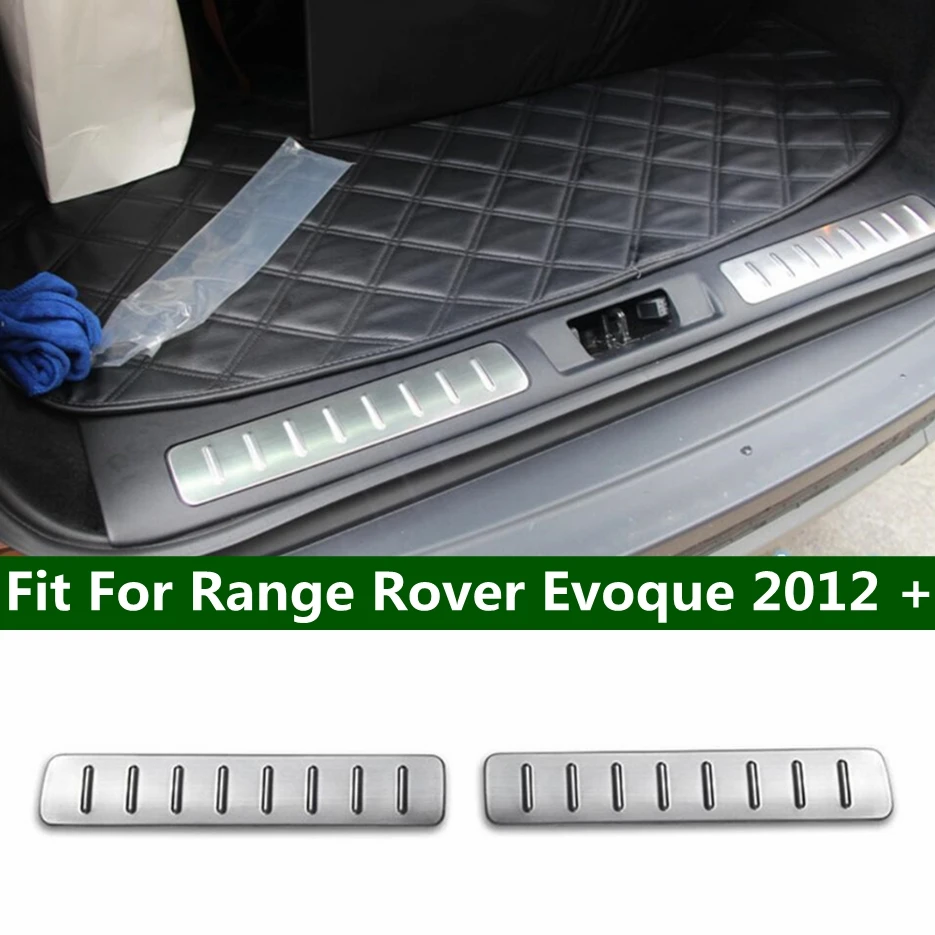 Для Range Rover Evoque 2012-2018 нержавеющая сталь Задний бампер порога защитная пластина