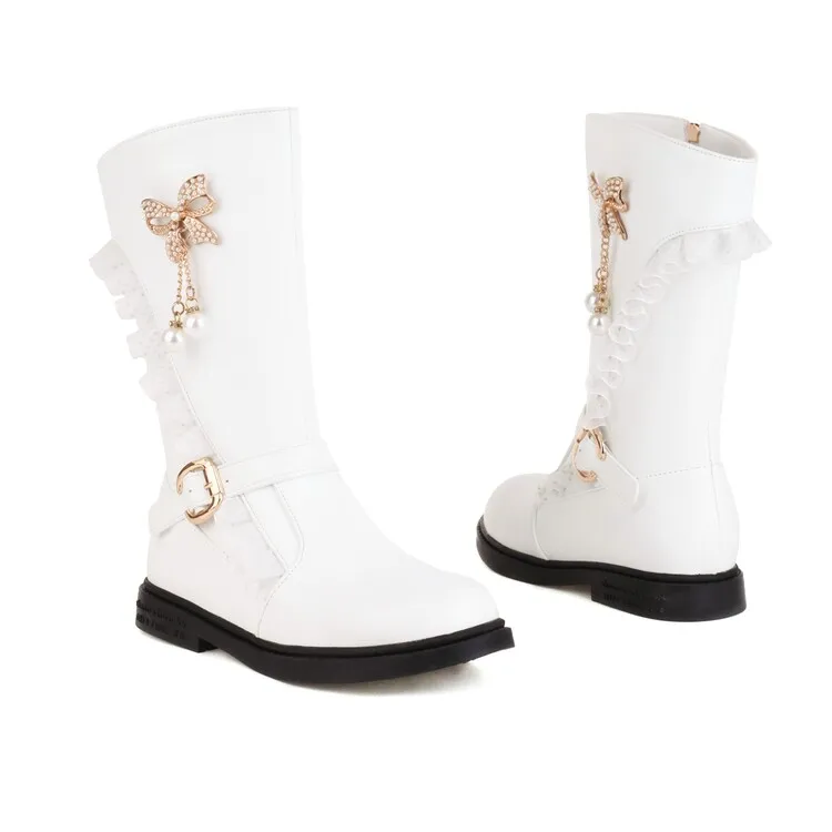 

Женские ботинки с круглым носком, большие размеры