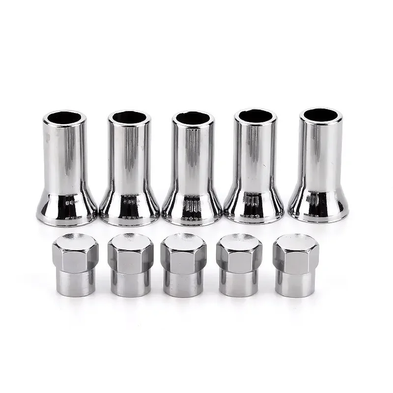 

TR414AC Хромированные автомобильные грузовые шины, колеса, стержень клапана, шестигранные колпачки с крышками втулок, левый, правый, передний, задний, автомобильные аксессуары