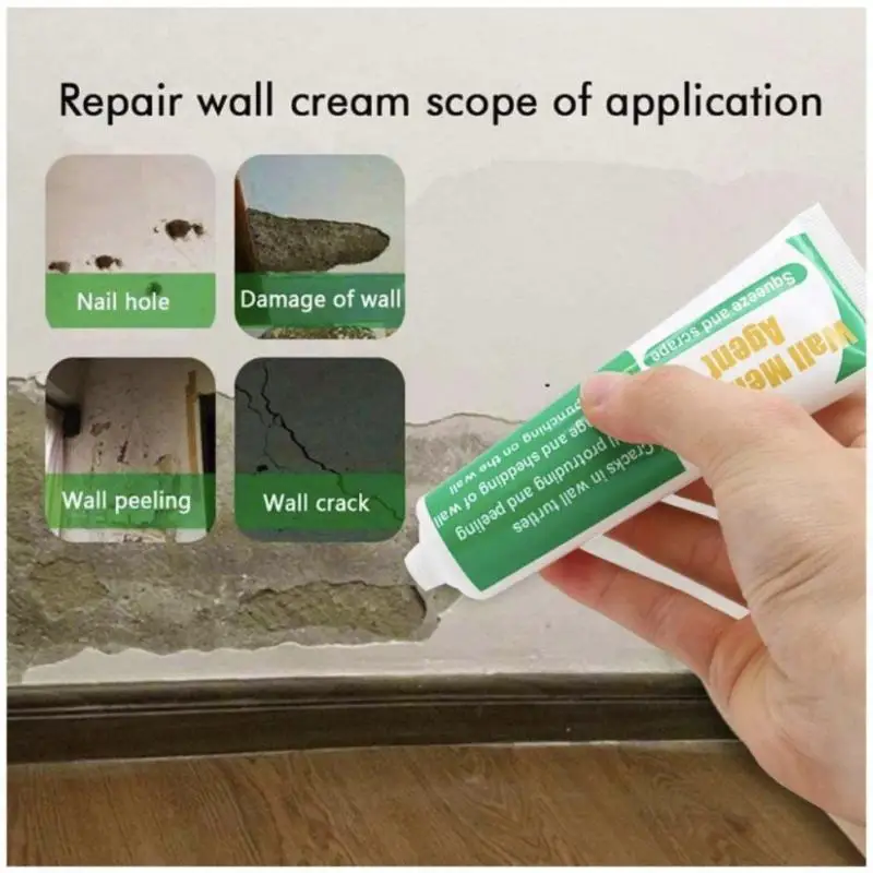 

Household Wall Repair Cream Tile Grout Wall Crack Repair 1pcs Mending Agent Walls Peeling Graffiti Gap Repair Paste Newest 2023