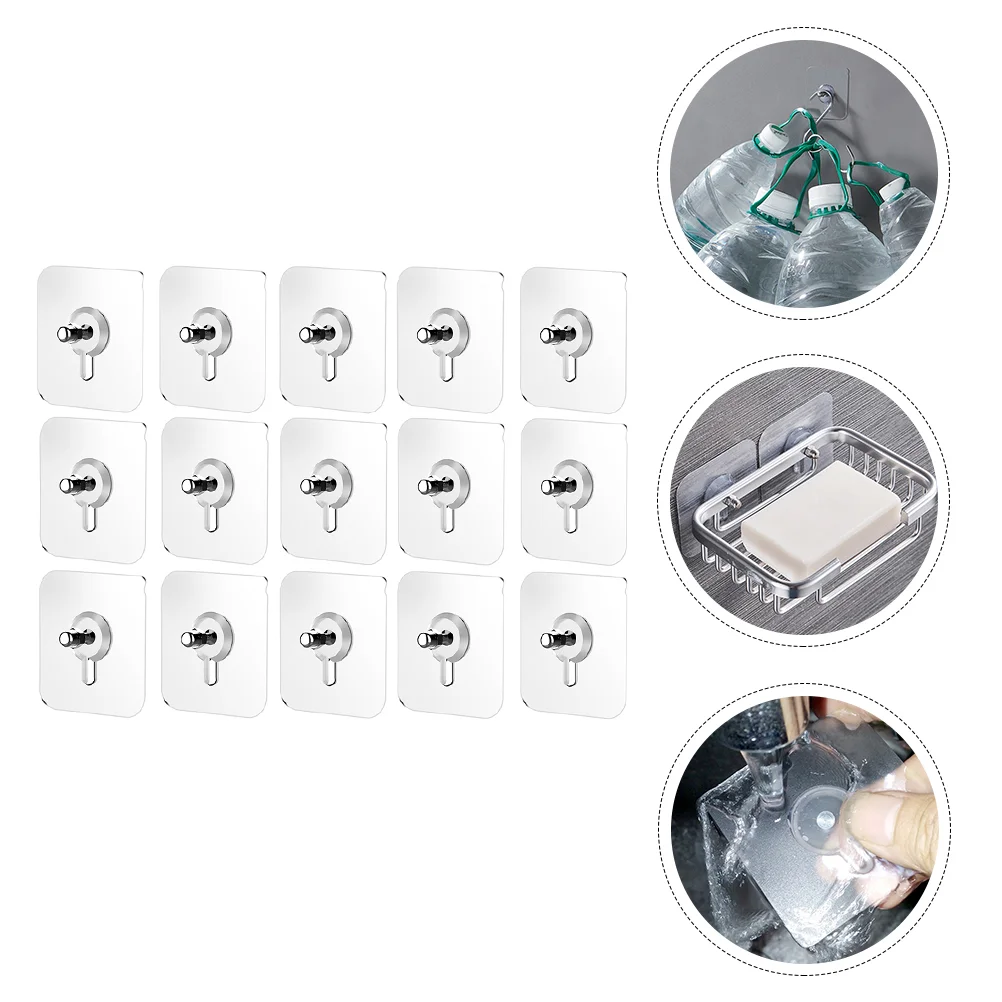 

Wall Hook Nail Screw Hanger Adhesive Hooks Kitchen Rack Home Jewelry Organizer Free Towel Sticky Jewel Display Seamless Sticker