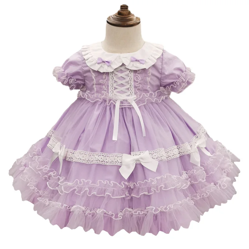 

Baby Girl Lolita Princess Ball Gowns Girls Spanish Turkey Dresses Infant Birthday Ramadan Dress Children YY083