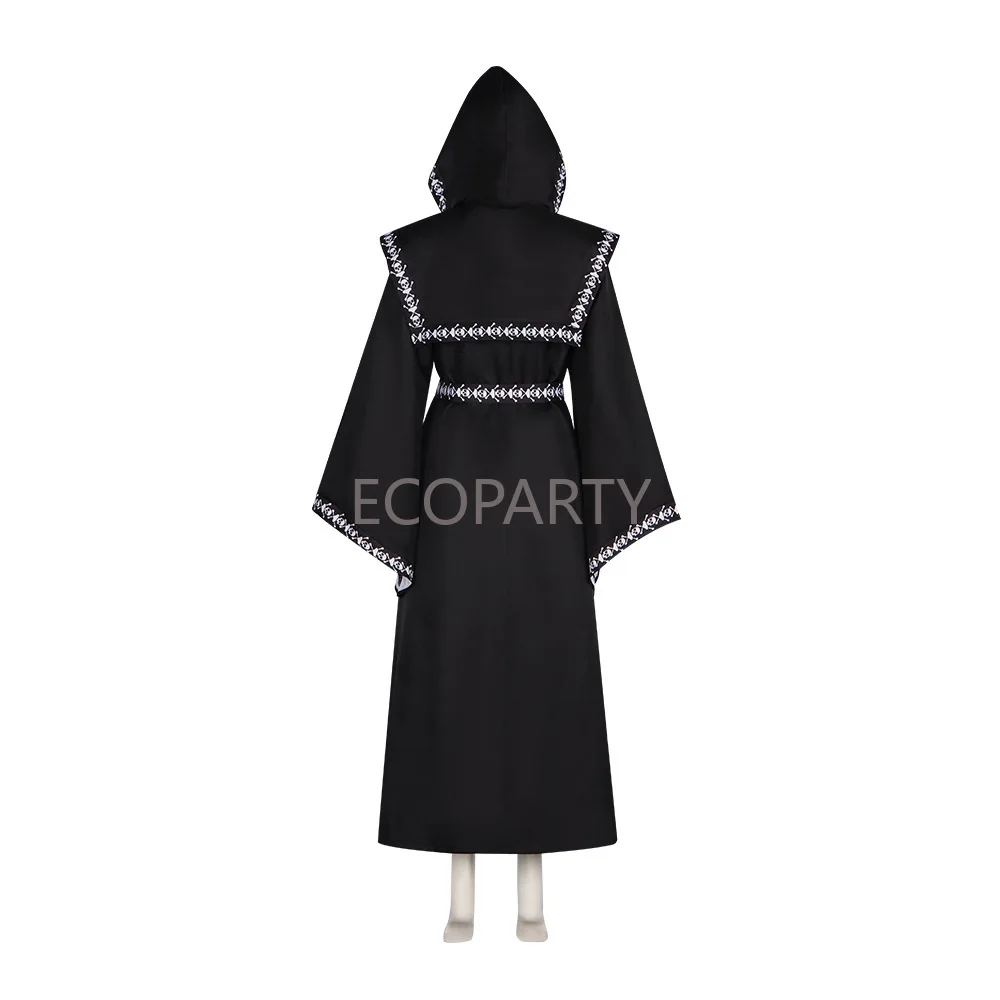 Костюм для косплея на Хэллоуин с капюшоном и принтом черепа