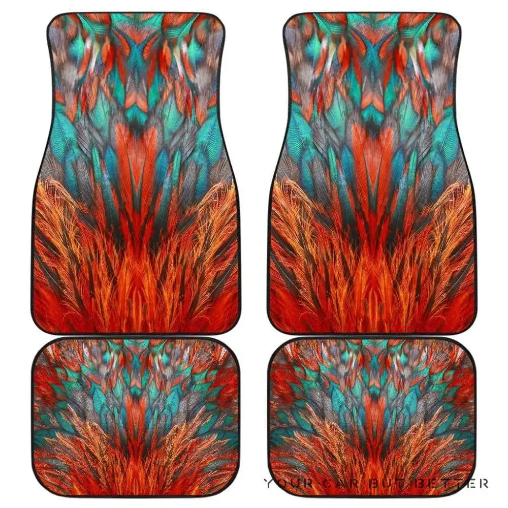 

Flame Feathers Car Floor Mats 053613