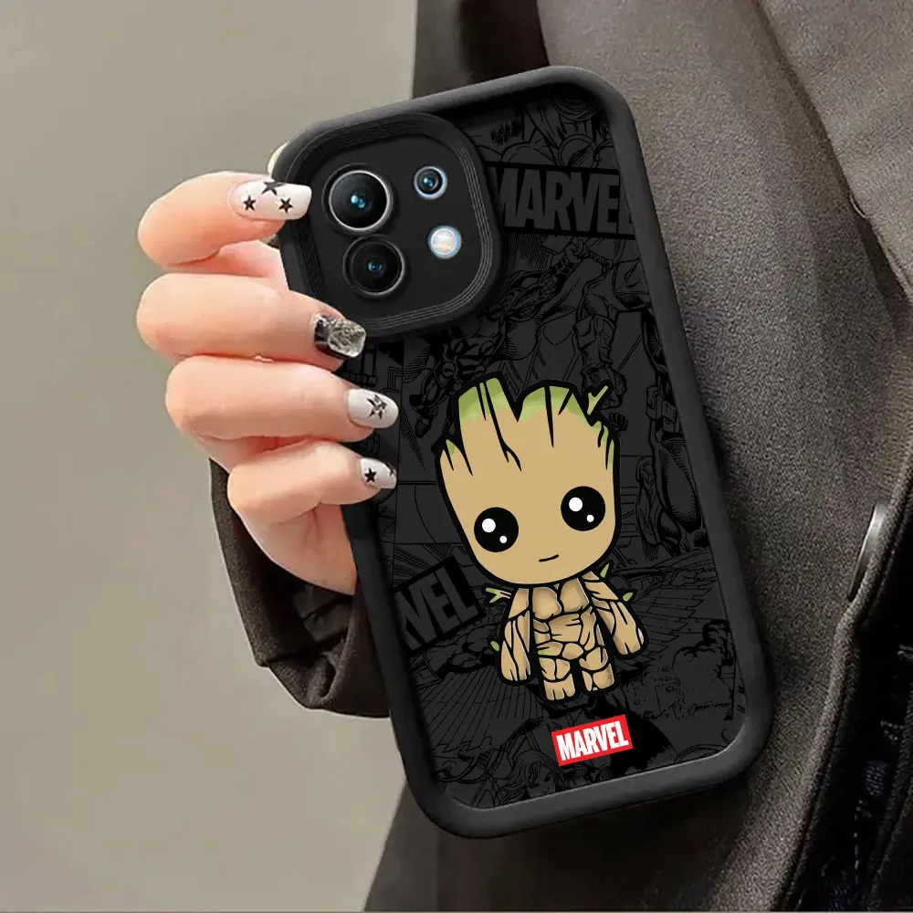 Фото Чехол Groot Rocket Raccoon Marvel для Xiaomi Mi 13T 14 14T 15 15T Pro 17 Ultra Poco M7 M8 F8 F7 X6 X7 X8 Pro Max, противоударный чехол №4