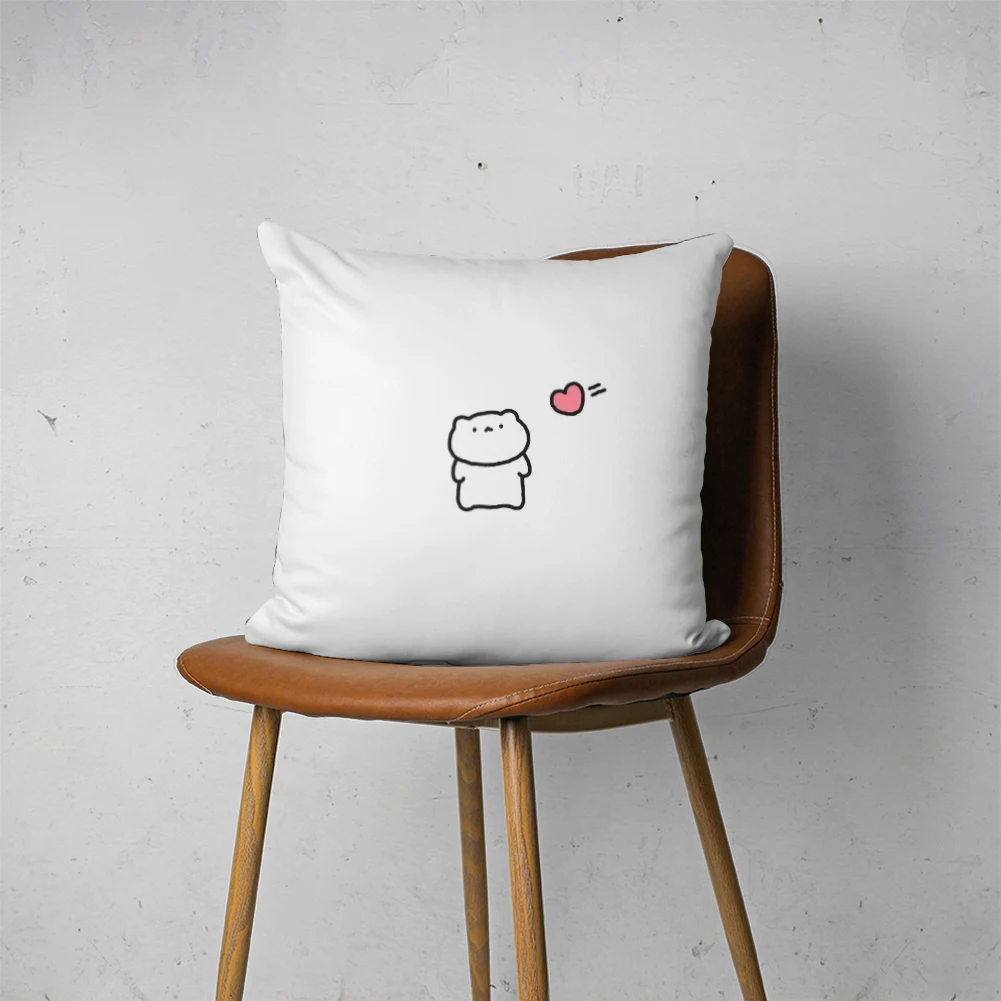 

FROG PILLOW 049 Customizable Bedroom Bed Sofa Hotel Car Lumbar Pillow Fashion Decorative Cover