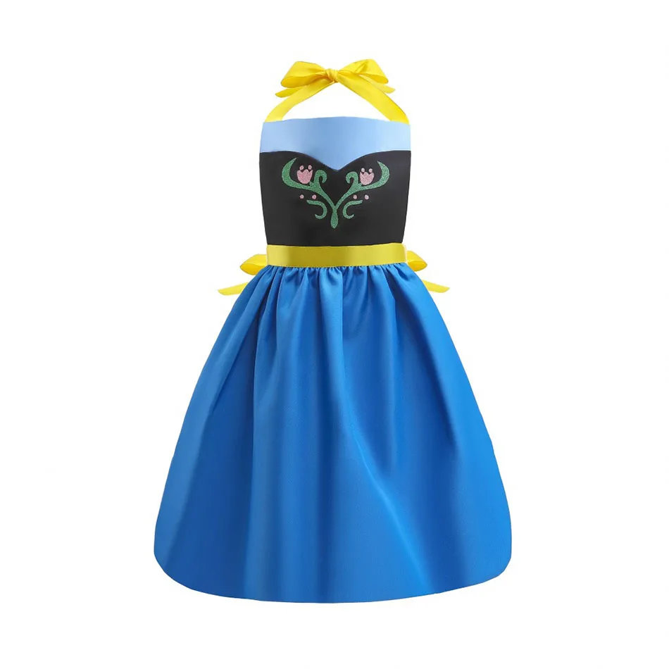 Disney Princess Series Aprons For Girl Household Cooking Baking Apron For Women Child And Adult Waterproof Cleaning Tool Tablier