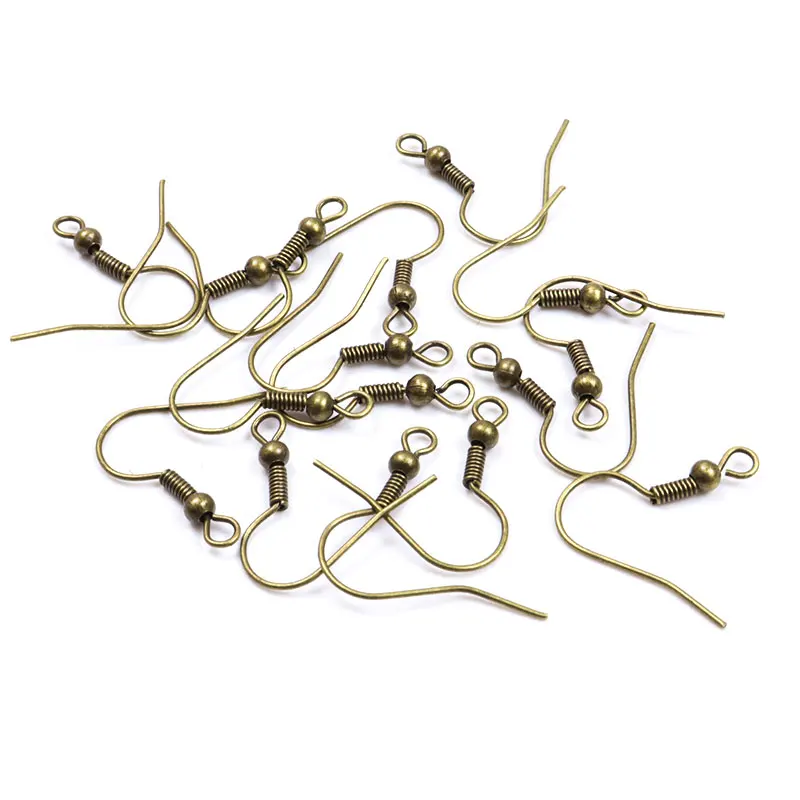 Крючки для сережек 50 шт./лот 19x18 мм цвет золото серебро античная бронза фурнитура