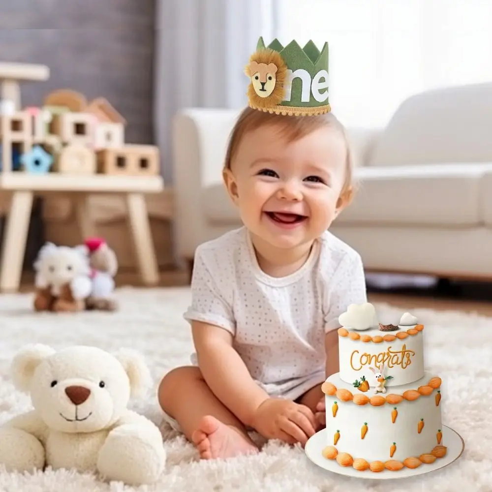 Зеленые украшения на день рождения Wild Корона Лев где дикие вещи товары для