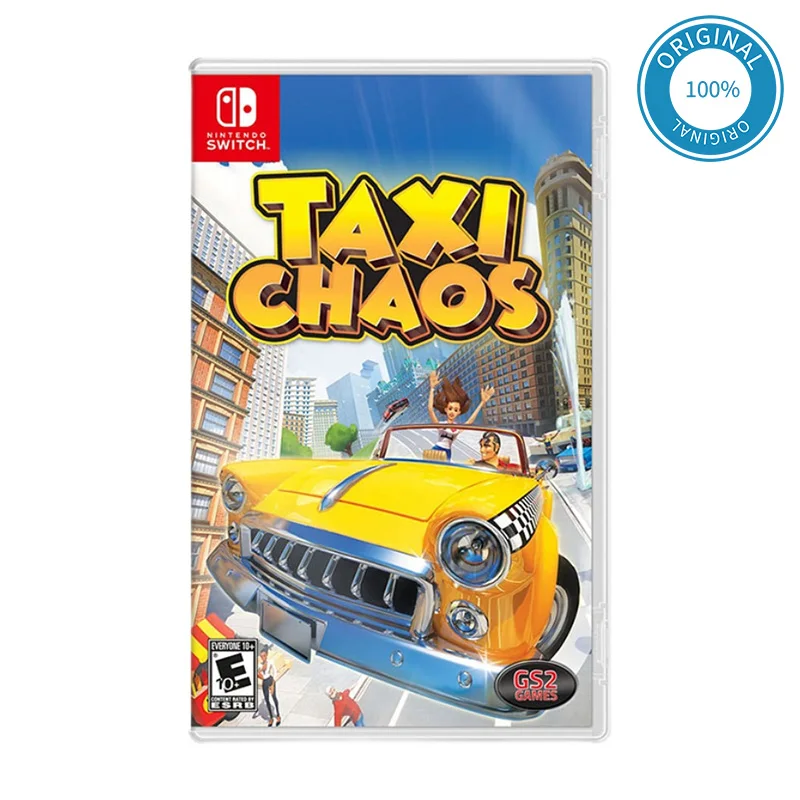 

Nintendo Switch Game Deals - Taxi Chaos - Games Physical Cartridge - Racing Arcade Action Platformer - Single Player