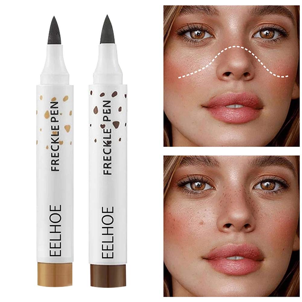 

1PC Lifelike Natural Freckle Pen Waterproof Long Lasting Dot Spot Pen Soft/Dark Brown Natural Freckle Pen Face Women Makeup Tool