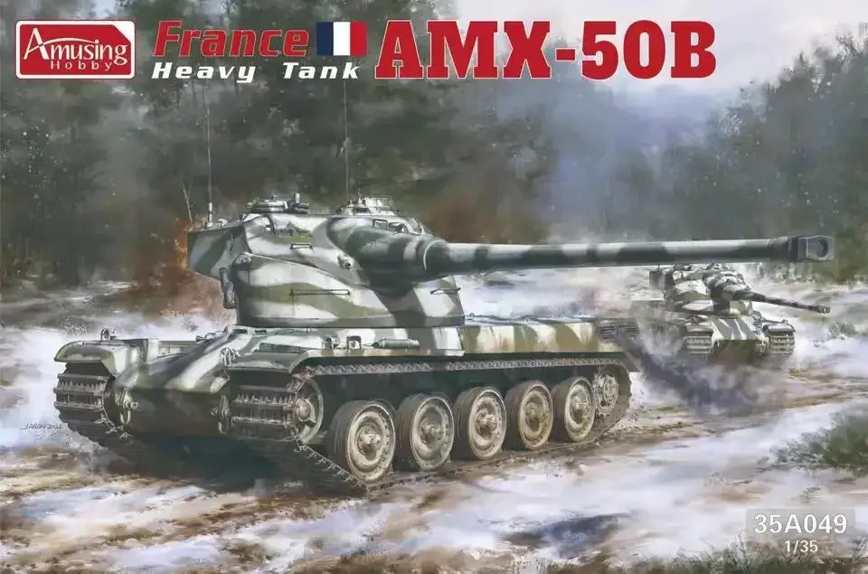Amusing Hobby 35A049 Комплект модели тяжелого танка в масштабе 1/35 France AMX-50B