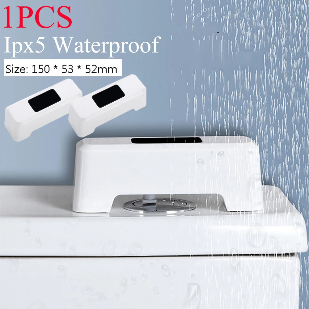 

Touchless Toilet Flush IR Sensing Toilet Flush Sensor Aid Toilet Motion Sensor Automatic Flush Button On-Touch Flush Switch